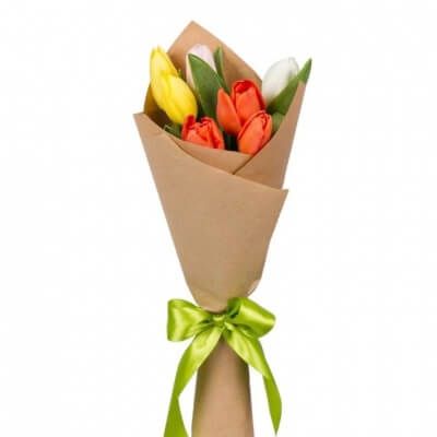 БУКЕТ ИЗ 7 ТЮЛЬПАНОВ